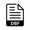 dbf, extension, format, document
