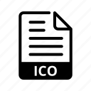 ico, extension, format, document