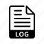 log, extension, format, document 