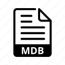 mdb, database, data, document