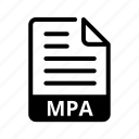 mpa, extension, format, document