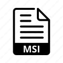 msi, extension, format, document