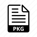 pkg, extension, format, document