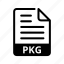 pkg, extension, format, document 