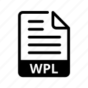 wpl, extension, format, document