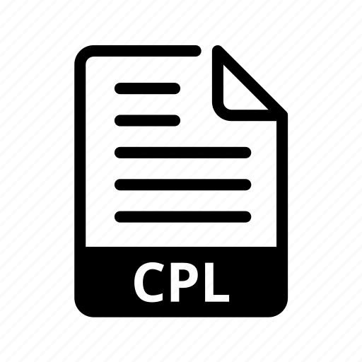 Cpl, file format, extension, format icon - Download on Iconfinder