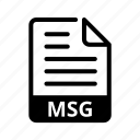 msg, file format, extension, format