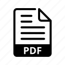 pdf, document, extension, format