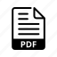 pdf, document, extension, format 