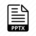 pptx, document, presentation, file