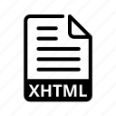 xhtml, html, extension, web