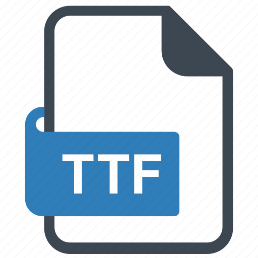 File, file format, font, true type, ttf icon - Download on Iconfinder