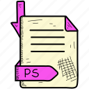 document, file, format, ps