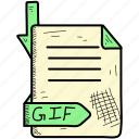 document, file, format, gif