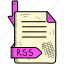 document, file, format, rss 