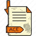 ace, document, file, format
