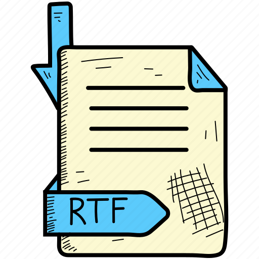 Extention, file, format, rtf icon - Download on Iconfinder
