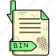 bin, extention, file, format 