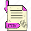 document, file, mov 