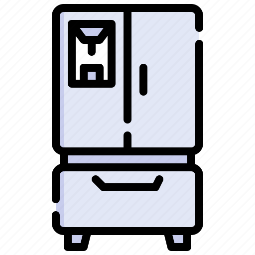 Fridge, refrigerator, freezer, electronics, kitchen icon - Download on Iconfinder