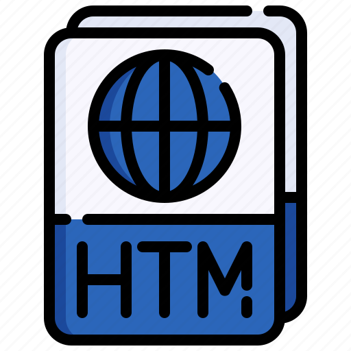 Htm, format, extension, document, file icon - Download on Iconfinder