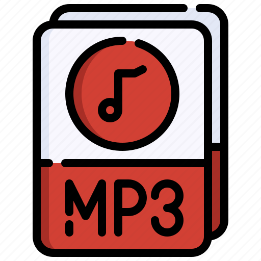 Mp3, file, audio, music, note, extension, format icon - Download on Iconfinder