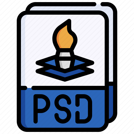 Psd, paint, brush, document, file icon - Download on Iconfinder