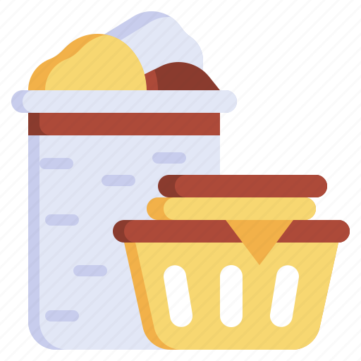 Basket, laundry, clothes, dirty, household icon - Download on Iconfinder