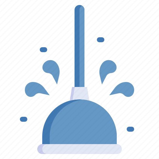 Plunger, drain, plumber, bathroom, tool icon - Download on Iconfinder