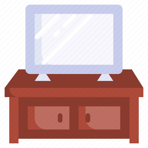 Tv, table, living, room, household, furniture icon - Download on Iconfinder