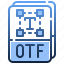 otf, file, extension, format, document, archive