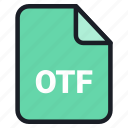 file, type, files and folders, file type, file format, file extension, archive, document, otf