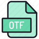 file, folder, format, type, archive, document, extension, otf