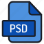 file, folder, format, type, archive, document, extension, psd 