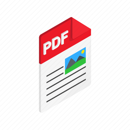 Document, download, file, isometric, pdf, sign, web icon - Download on Iconfinder