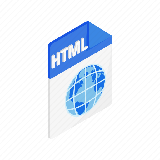 Document, file, format, html, isometric, sign, type icon - Download on Iconfinder