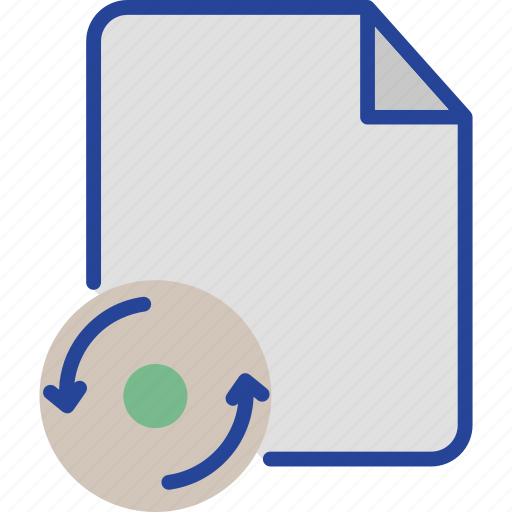 Document, file, refresh, sync, synchronize, synchronize file icon - Download on Iconfinder