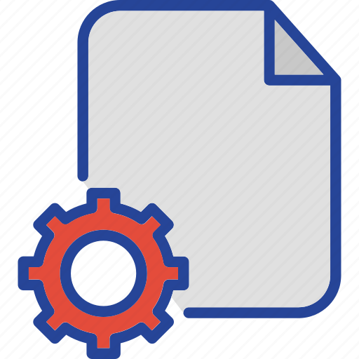 Document, file, gear, setting page, document setting icon - Download on Iconfinder