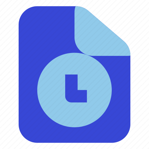 Time, file, extension, watch, document, format, timer icon - Download on Iconfinder