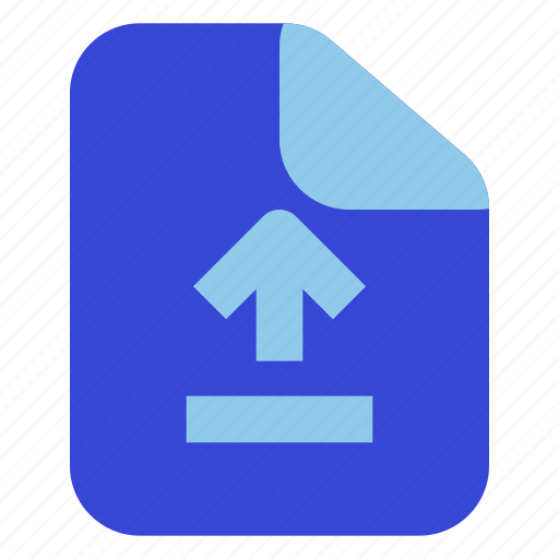 Upload, file, extension, document, file type, type, format icon - Download on Iconfinder