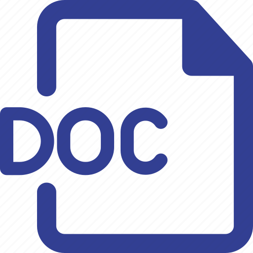 Doc, document, extension, word, doc file icon - Download on Iconfinder
