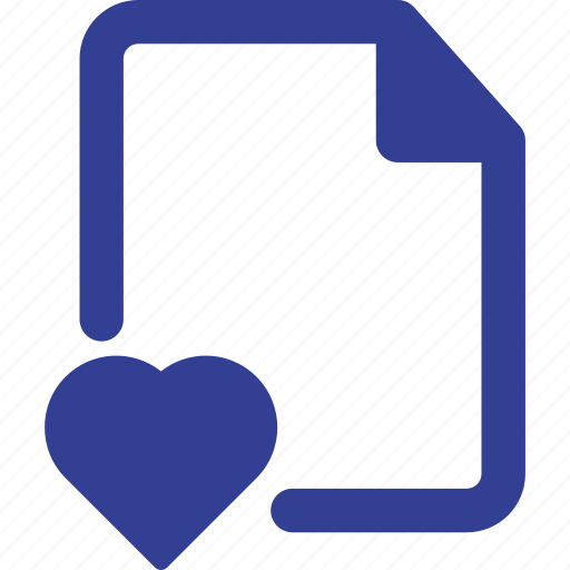 Bookmark, document, favourite, file, heart, favourite file icon - Download on Iconfinder