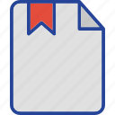 bookmark, document, favourite, file, bookmark file