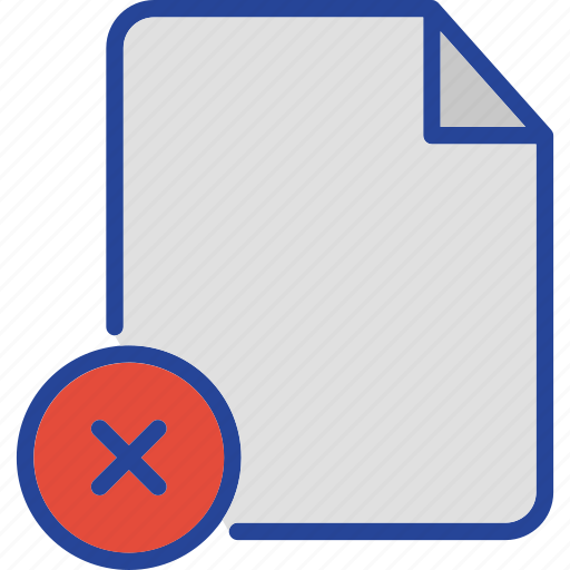 Cancel, delete, document, file, remove, file delete icon - Download on Iconfinder