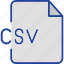 csv, document, extension, file, csv document 
