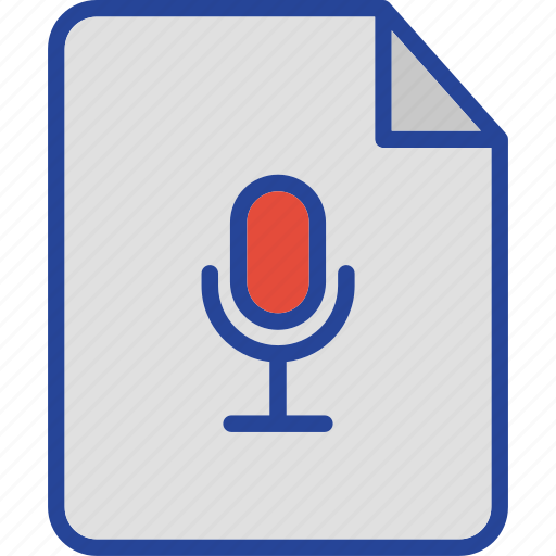 Audio, file, microphone, voice, audio file icon - Download on Iconfinder