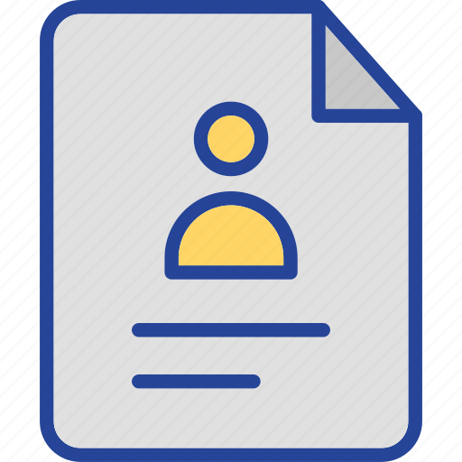 Document, portfolio, profile, resume, file icon - Download on Iconfinder
