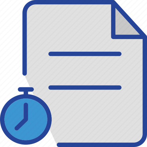 Document, records, stopwatch, timer, document stopwatch icon - Download on Iconfinder
