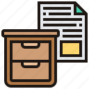 archive, box, drawer, index, storage