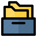 folders, storage, box, archive, file, document